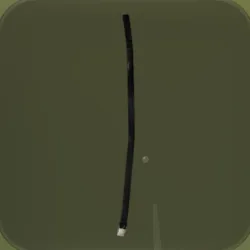 A long, thin black strap
